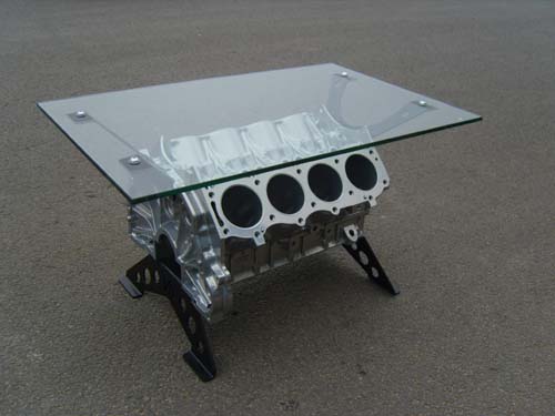 V8 Glass Coffee Table