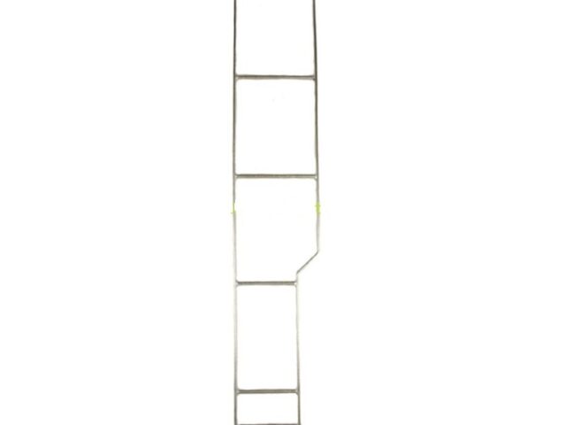 Defender galvanised roof rack box section access ladder