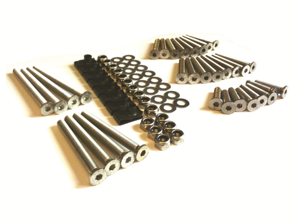 Stainless steel screw and bolt kits