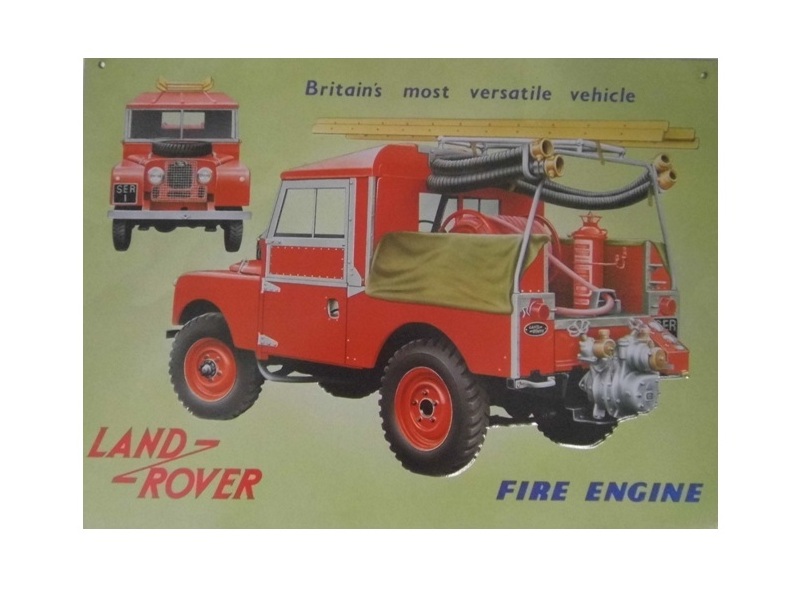 collectable sign " S1 Britain's most versatile vehicle - Fire engine"