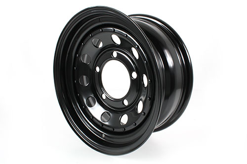 The most popular alternative wheels for Land Rovers, the Modular wheel is strong and dependable. 90/110/130/D1/RRC 7x16 ET08 Description Smarten up your Land Rover with a smart new set of wheels. Note - It is the responsibility of the vehicle owner to ensure that the wheels fitted to their vehicle have an appropriate load rating. The minimum required load rating can be determined by taking the manufacturers recommended maximum axle weight and dividing by two.