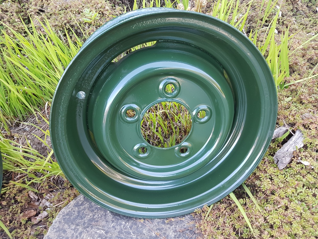 Steel Rim Original Series - Refurbished set of 4 Bronze green