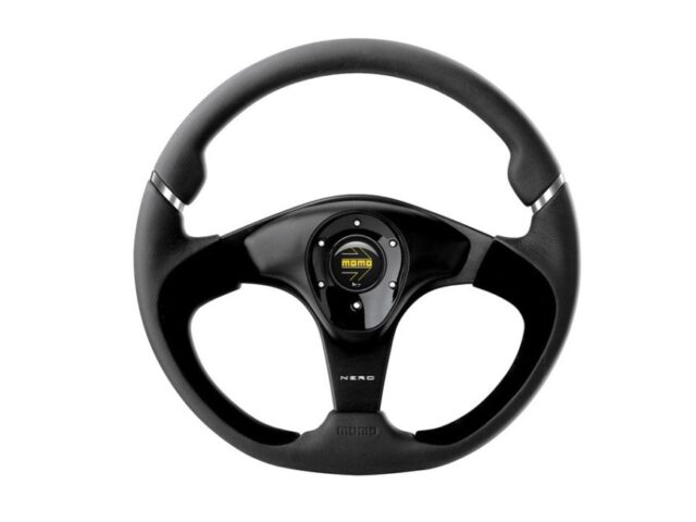 Momo NERO 350MM suede Steering Wheel with boss