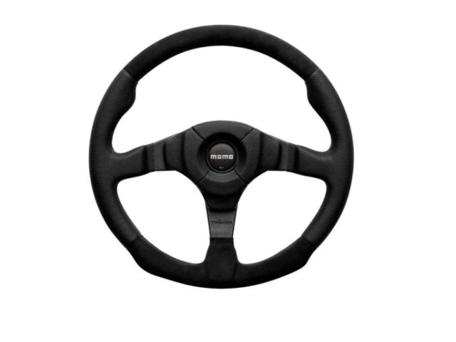 Momo DARK FIGHTER 350MM Alcantara/airleather Steering Wheel with boss