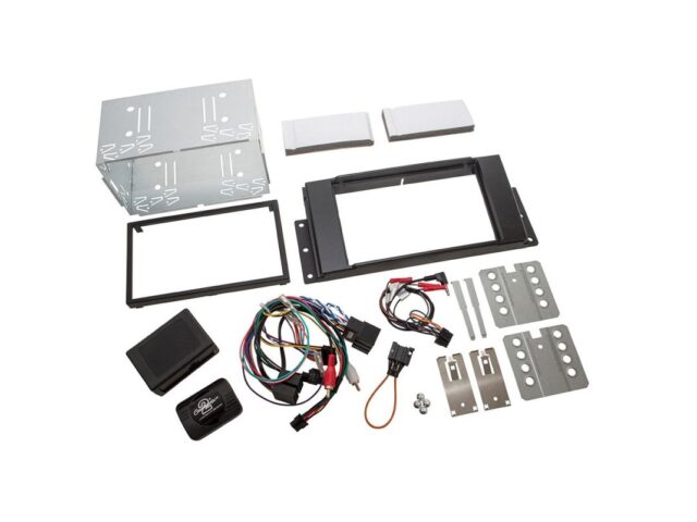 DOUBLE DIN RADIO INSTALL FASCIA - Freelander 2 - fibre optic amplified vehicles only