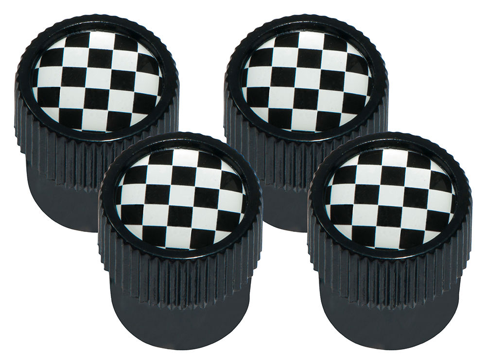 Valve Caps LAND ROVER CHEQUERED FLAG DESIGN