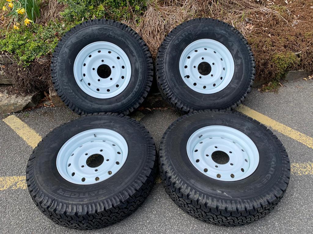 WHITE WOLF RIMS WITH INSATURBO ALL TERRAIN TYRES - SET OF FOUR