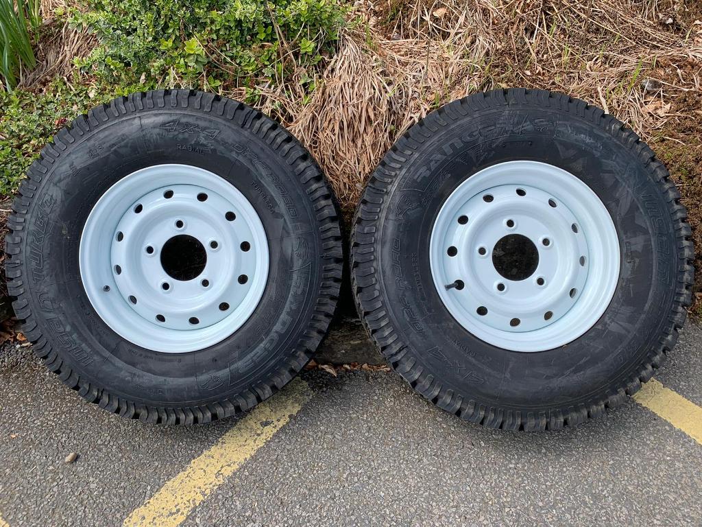 WHITE WOLF RIMS WITH INSATURBO ALL TERRAIN TYRES - SET OF FOUR