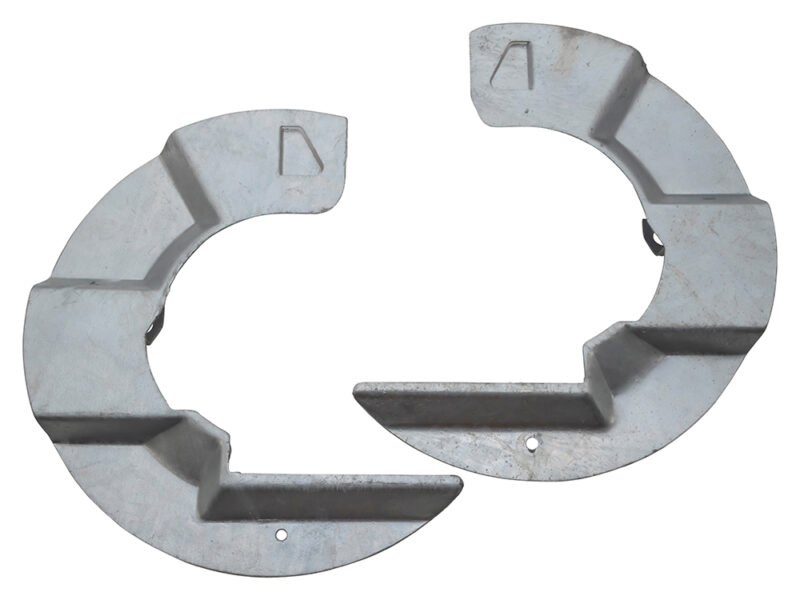 BRAKE MUD SHIELDS GALV FRONT DEF from LA930456 /D1