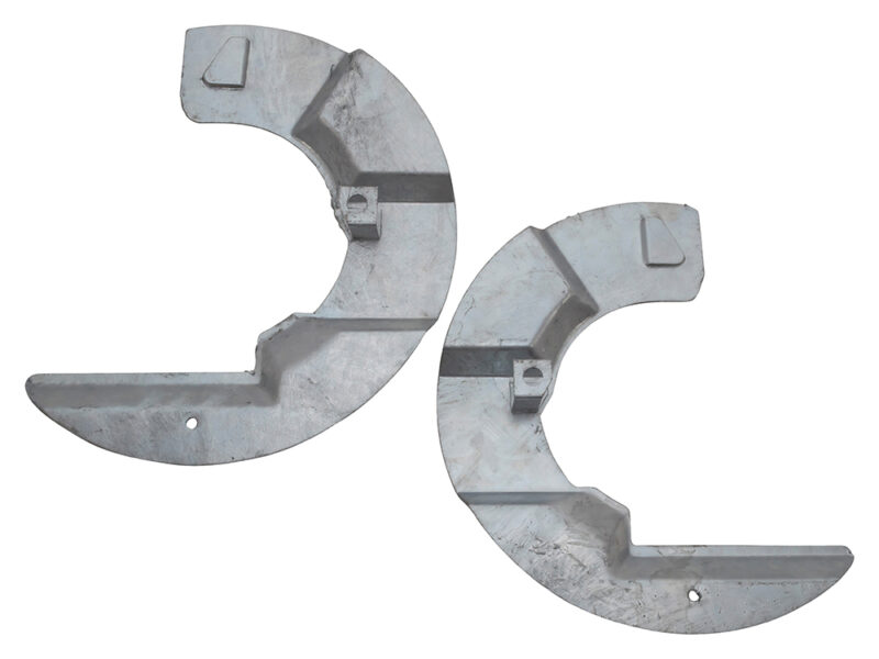 BRAKE MUD SHIELDS GALV FRONT DEF from LA930456 /D1