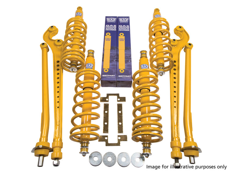 SUPER GAZ SUSPENSION KIT DEF 90 FROM 94 / DISCO 1 & RANGE ROVER CLASSIC FROM 86 - WIDE BUSH +40MM LIFT