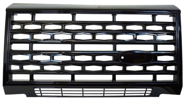 Adventure Edition Style Grille - Gloss Black  for Land Rover Defender with badge