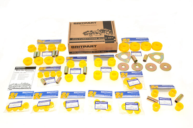 polyurethane bush kit defender - yellow