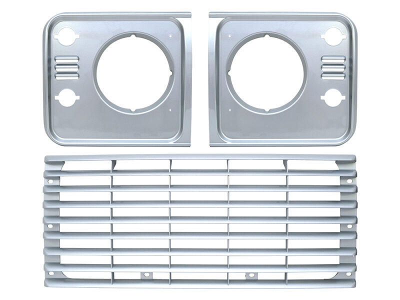Replacement Grille & Headlight Surrounds defender - INDUS SILVER