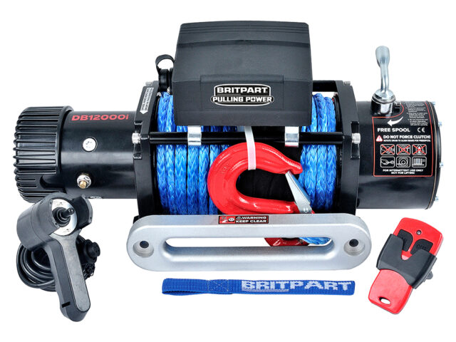 Power Winch 12,000lbs Dyneema Rope 24v DB12000i24R