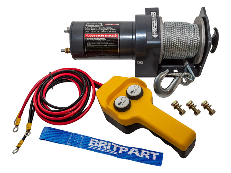 Pulling Power Winch 2,000lbs Steel cable 12 volt DB2000