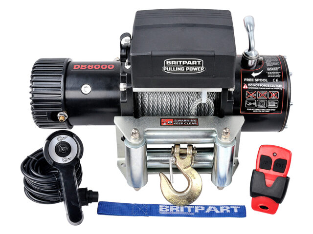 Power Winch 6,000lbs Steel cable 12 volt