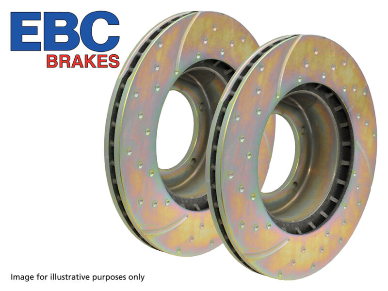 EBC performance brake discs front vented Discovery 3 / Range Rover Sport 2005 - 2009