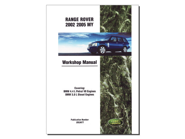 WORKSHOP MANUAL RANGE ROVER - 2002 - 2005 DA3148