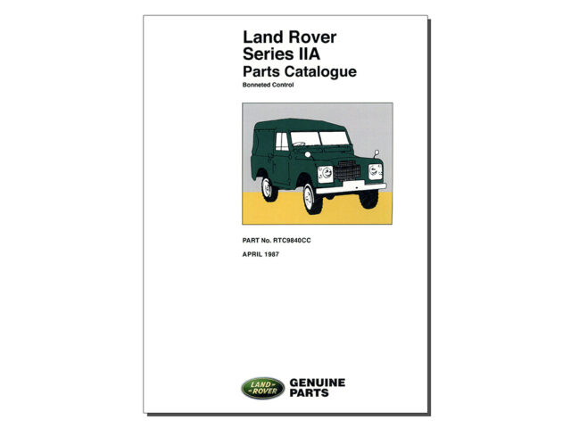Parts catalogue RTC9840CC Land Rover Series 2A