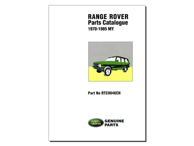 PARTS CATALOGUE RANGE ROVER CLASSIC - 1970 - 1985