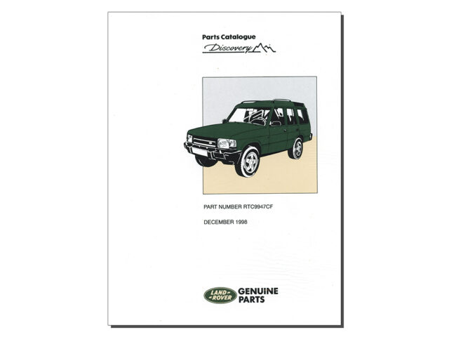 PARTS CATALOGUE LAND ROVER DISCOVERY 1 - 1989 - 1998 RTC9947CF
