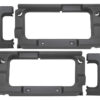 DEFENDER 110 REAR WINDOW SURROUNDS WITH CUT-OUT DARK GREY DA3843