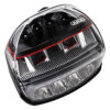 ARB Intensity IQ Code: ARBVX17B Unique 4-optic design / Pair Kit Includes Specification Description The ARB Intensity IQ has been developed from the ground up, with performance front of mind, whilst delivering a design that complements modern vehicle styling and bar work. With a subtle introduction of ARB red within the light, the free-form clear front lens, bezel-less design and CNC machined ARB logo provide a modern, classy and premium look. Packed with unique features, the Intensity IQ sets a new level of driving light design and usability. A unique 4-optic design (Super Spot, Spot, Flood and Midrange) is employed to provide virtually an unlimited choice of light beams to suit any road condition. The Super Spot and Spot optics, based on free-form reflector technology, produce an even spot beam for extended distance illumination. The Flood optic has a specially designed lens to maximise the light spread for excellent foreground visibility. The Midrange optics employ a conventional parabolic reflector to illuminate the midrange area. Furthermore, the beam pattern of each of the two lights can be independently adjusted so you could run, for example, one focused on spot and one focused on flood. Innovative Mounting Bracket Intelligent thermal management maximises light output in all driving conditions and provides outstanding LED life expectancy. Cooling is maximised via the die cast aluminium body which acts as a massive heat sink. An innovative, sleek new mounting bracket design not only allows adjustment of light beam angle, but also provides additional mass and surface for cooling. Customisable On-board Switch The Intensity IQ is equipped with a switch to: Turn on and off the driving lights Provide 8 selectable and customisable pre-set light beams Disable courtesy light function (delayed light off after ignition off) Turn on/off Euro mode (light beam complying UNECE R149) Activate/deactivate demo mode Restore factory settings Warranty 3 years Available in UK only.