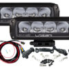 Triple-R 750 LED Spotlights Grille Integration Kit Code: DA2859 Lights, Brackets & Fixings Defender - 2020 onwards Key Features Description Lazer Part Number - GK-DEF750-G2-1K For an OE quality, auxiliary LED driving light installation, the Lazer Grille Integration Kit includes bespoke mounting brackets which allow for quick and easy fitting of Lazer High Performance LED Spotlights within the front grille of the Defender 2020 onwards model. Designed to blend seamlessly within the original styling of each vehicle, the resulting lighting setup remains fully robust and secure, with extra protection against theft. The Defender kit, designed for 2020 onwards models, includes a pair of Triple-R 750 High Performance LED driving lights, plus wiring kit, alongside 4 x brackets precision-engineered to engage perfectly with the standard lower grille on the vehicle, with added strength and security provided by the supplied self-tapping, anti-theft screws. Made from ASA material, known for its excellent strength and UV stability, the brackets are fully weather and chemical resistant to ensure your installation remains in great condition year after year. Supplied alongside the mounting brackets are a set of cutting guides, designed to facilitate the installation and ensure a perfect fit everytime. Lazer Grille Integration Kits are optimised for use with Triple-R 750 High Performance LED driving lights.