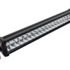 120W Dual Row LED Light Bar Code: DA3287 40 x 3W Osram LEDs Description ECE /SAE high beam combo pattern Die-cast aluminium alloy housing and polycarbonate cover Adjustable side brackets Stainless steel fixings Lumens: Raw - 9,600 Lms & Effect - 6,800 Lms Angle: 40º to 60º Power: 120W Voltage: 10-32V DC Colour temperature: 6,000K Waterproof: IP67 Size : 570 x 84 x 83mm Lifetime: More than 30,000 hours Certification: CE ROHS IP67 ECE R112