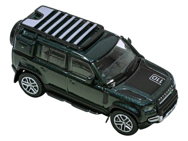 Diecast Defender 110 1:76 Scale Santorini Black